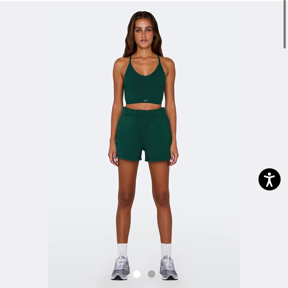 Setactive Barely Worn Mojito Sweat Shorts Size Medium 💚
